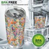 Floral Skeleton - Personalized Skull Tumbler