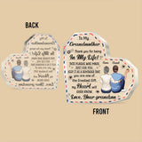 To My Grandmother - Gift for mom, grandma, aunt - Personalized Custom Shaped Acrylic Plaque