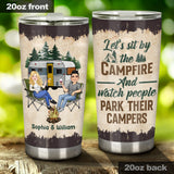 Let's Sit By The Campfire - Personalized Camping Tumbler