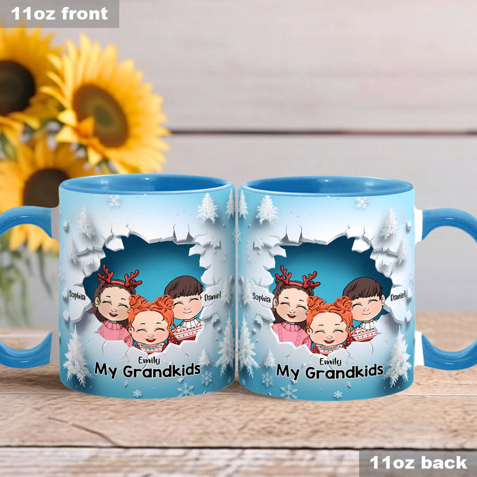 My Grandkids - Personalized Grandma Accent Mug
