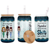 Chance Made Us Coworkers - Personalized Nurse Can Glass