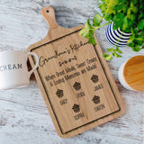 Grandma's Kitchen - Personalized Grandma Cutting Board