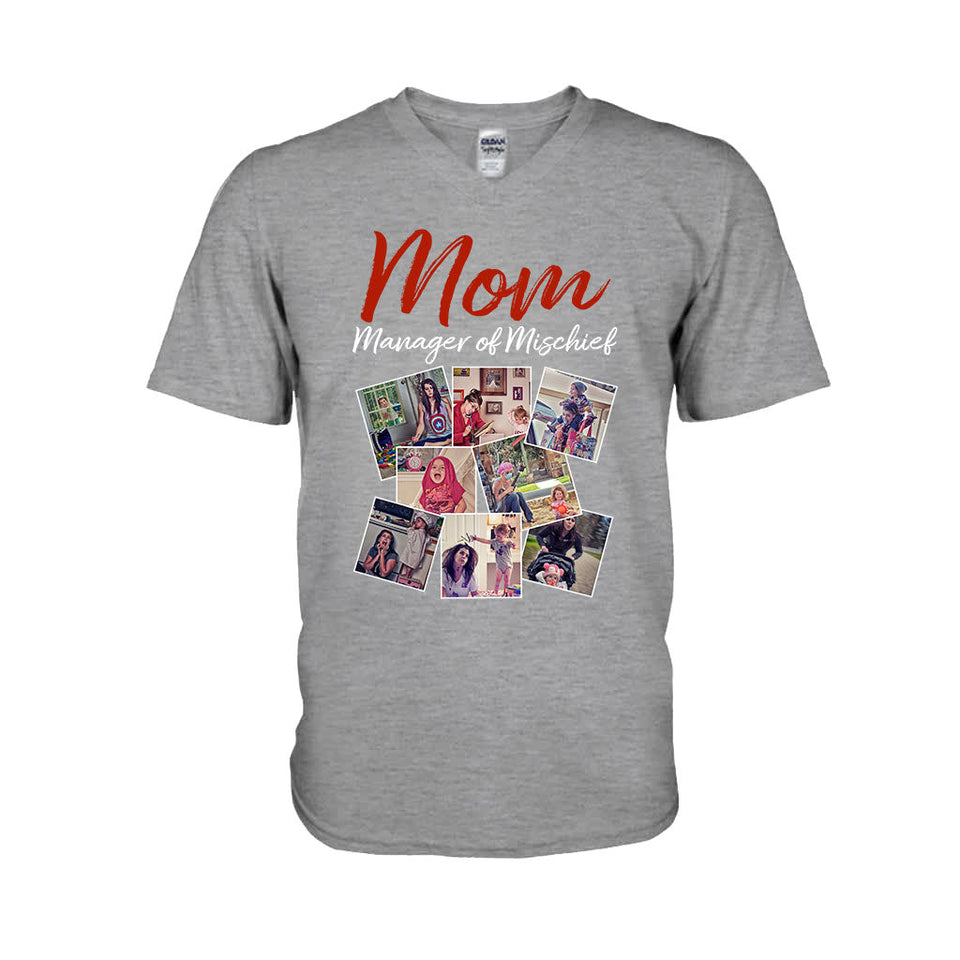 Mom Manager Of Mischief - Personalized Mother T-shirt And Hoodie