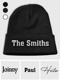 Custom Name - Personalized Son Embroidered Beanie