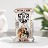 Till The End Of Time - Personalized Husband And Wife Custom Shaped Acrylic Plaque