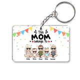 My Favorite People - Gift for grandpa, grandma, brother, sister, mom, dad, uncle, aunt - Personalized Keychain