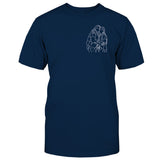 Custom Line Art - Personalized Sibling Embroidered T-shirt