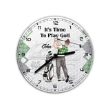 There's Always Time For Golf - Personalized Golf Wall Clock