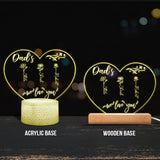 Mom’s Garden - Gift for grandma, mom, aunt, grandpa - Personalized Shaped Plaque Light Base