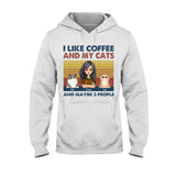 I Like Coffee And My Dog - Dog gift for cat lover - Personalized T-shirt And Hoodie