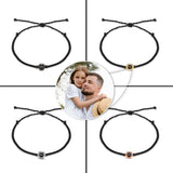 Photo Inserted Father Bracelet - Personalized Father Projection Bracelet