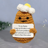 Positive Potato - Gift for friend - Personalized Hand Knitted Figurine
