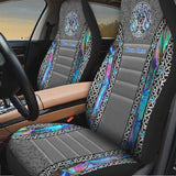 Triple Moon Pentacle - Personalized Witch Seat Covers
