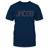 Custom Name - Personalized Couple Embroidered T-shirt
