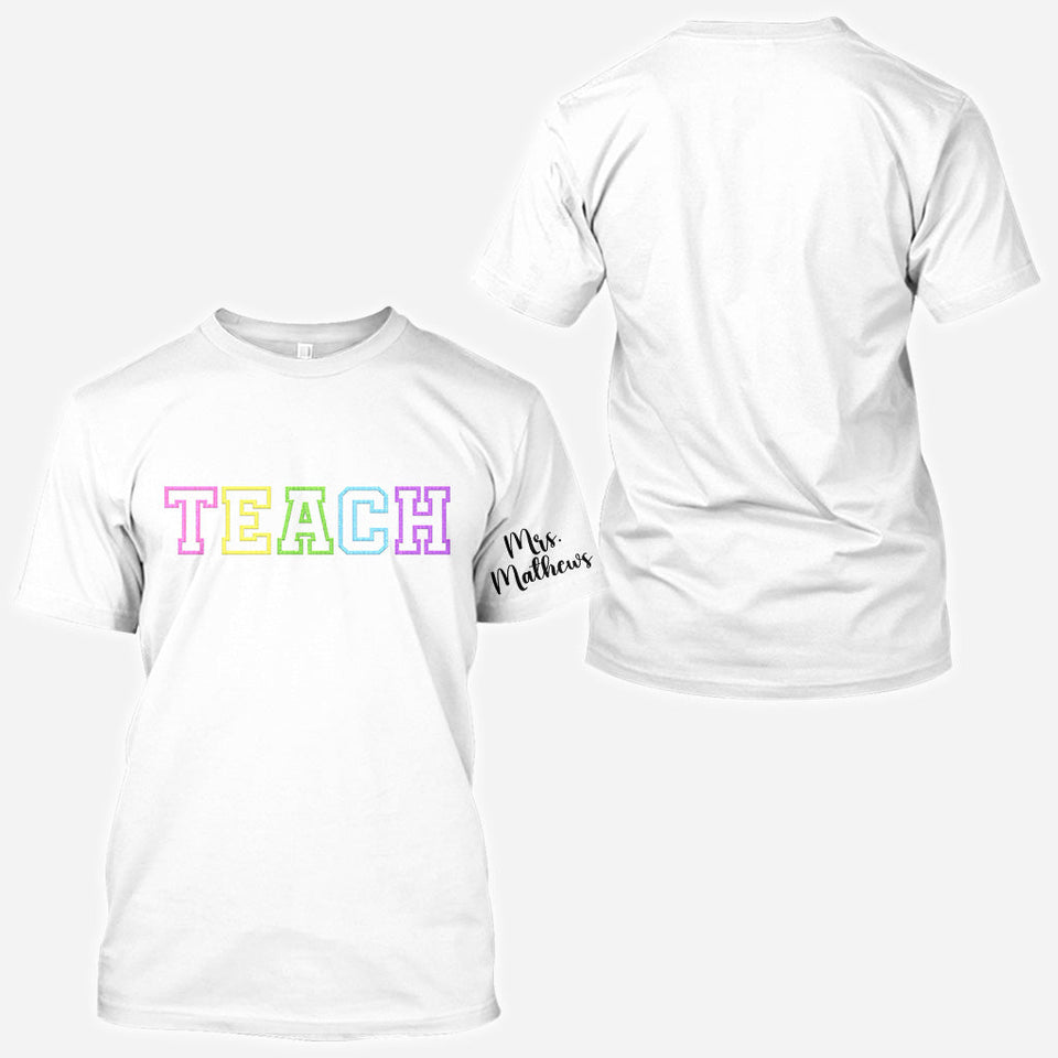 A Great Teacher - Personalized Teacher All Over Shirt