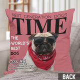 The World's Best Dog - Personalized Dog Throw Pillow