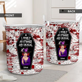 I Myself Am Strange and Unusual - Personalized Witch Storage Basket