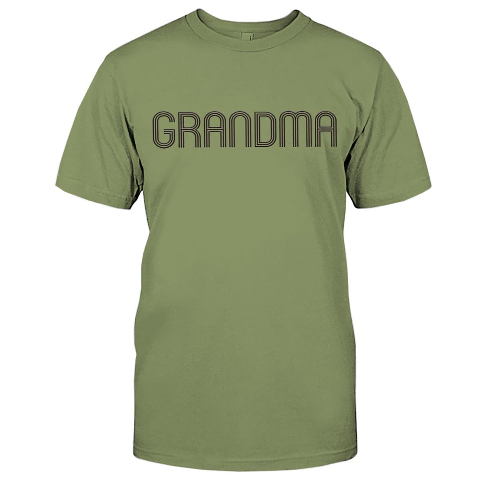 Custom Name - Personalized Grandma Embroidered T-shirt