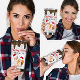 Christmas is Coming - Personalized Couple Tumbler