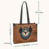 It's Frickin' Bat I Love Halloween - Personalized Witch Leather Handbag