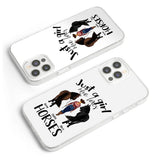 Just A Girl Who Loves Horses - Personalized Horse Clear Phone Case