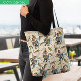 Photo Inserted Funny Fishing - Personalized Fishing Tote Bag
