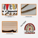 Santa's Favorite Teacher - Personalized Teacher Wood Sign