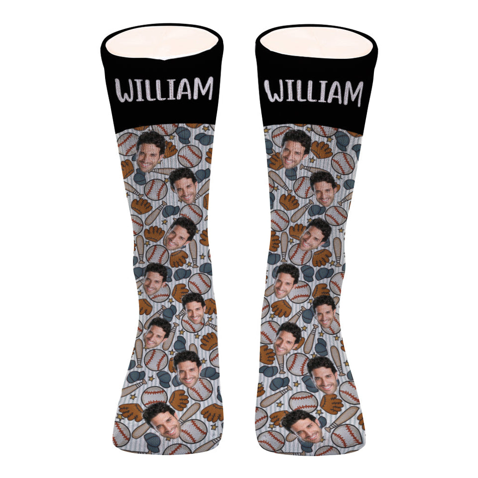No Place Like Home - Personalized Baseball Socks