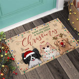 Have Yourself a Furry Little Christmas - Personalized Dog Doormat
