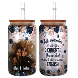 Apparently We’re Trouble - Personalized Bestie Can Glass