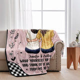 Life Is Tough - Personalized Sibling Blanket