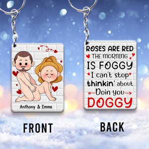 I Just Want You To Be Happy - Couple gift for husband, wife, boyfriend, girlfriend - Personalized Keychain
