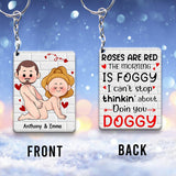 I Just Want You To Be Happy - Couple gift for husband, wife, boyfriend, girlfriend - Personalized Keychain