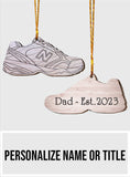 Dad Shoes - Gift for dad - Personalized Ornament