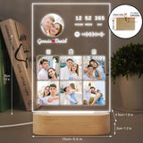 Couple Photo Collection - Personalized Couple Shaped Plaque Light Base