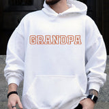 Custom Name - Personalized Grandpa Embroidered Hoodie