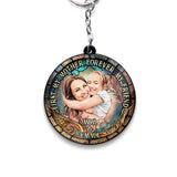 First My Mother Forever My Friend - Personalized Mother Keychain