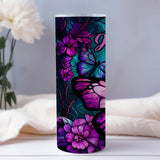 Butterfly Girl - Butterfly gift for her - Personalized Skinny Tumbler