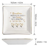 Whenever You Touch - Gift for mom, grandma, dad, grandpa - Personalized Jewelry Dish