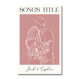 Wedding Song Lyrics Print - Personalized Husband And Wife Canvas And Poster