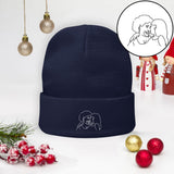 Custom Photo - Personalized Grandma Embroidered Beanie