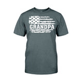 Grandpa US Flag - Personalized Grandpa T-shirt & Hoodie