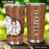 Nursing Is A Work Of Heart - Personalized Nurse Tumbler