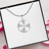 Nurse Life - Personalized Nurse Round Pendant Necklace