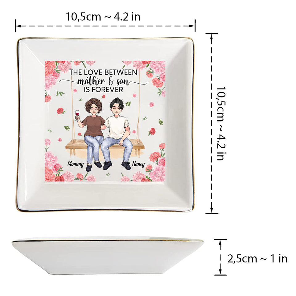 Mother And Daughter - Gift for mom, daughter, son - Personalized Jewelry Dish
