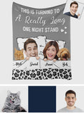 A Really Long One Night Stand - Personalized Couple Blanket