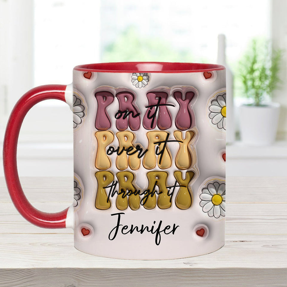 Priez à ce sujet - Mug chrétien personnalisé