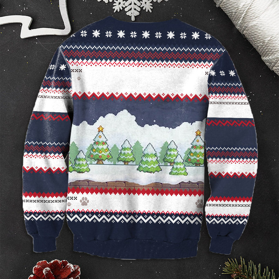 I Need Beer And My Cat - Personalized Cat Ugly Sweater