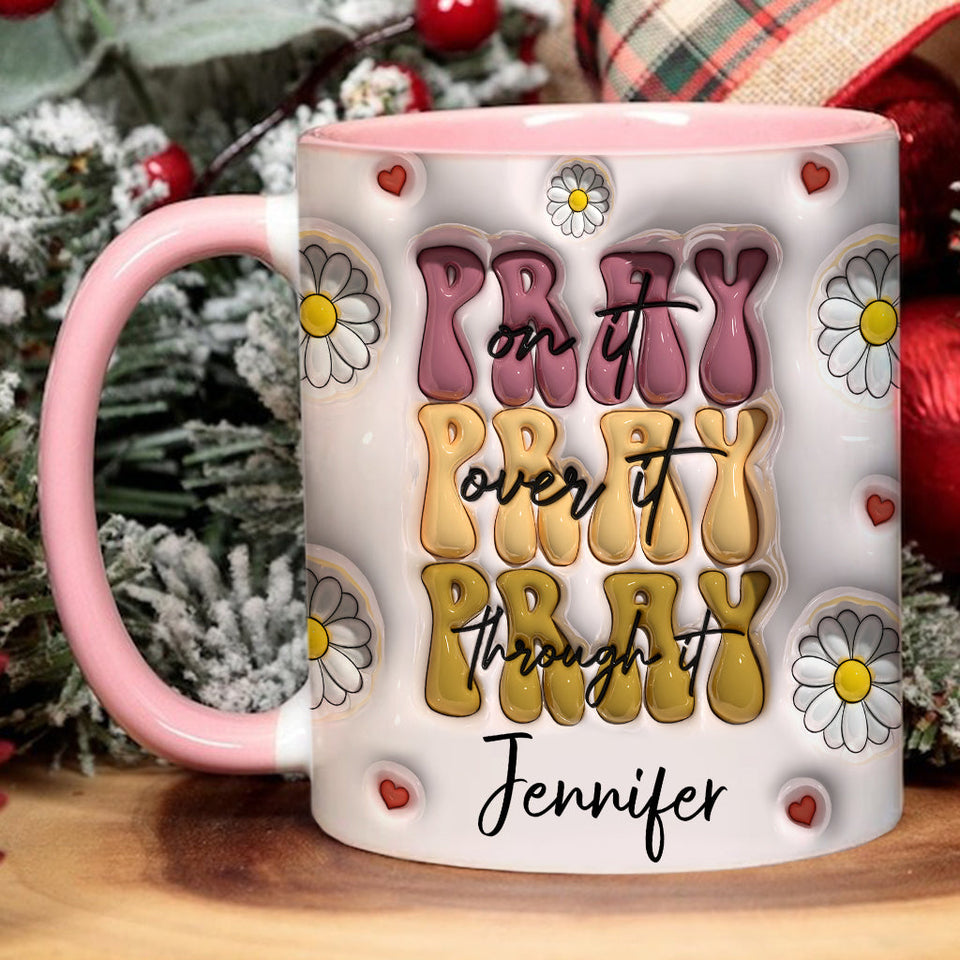 Priez à ce sujet - Mug chrétien personnalisé