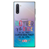 Mother Of The Bride - Personalized Mother Clear Phone Case